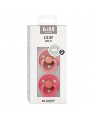 BIBS Colour Lot de 2, Taille 2 (6+ mois), Anatomique - Latex