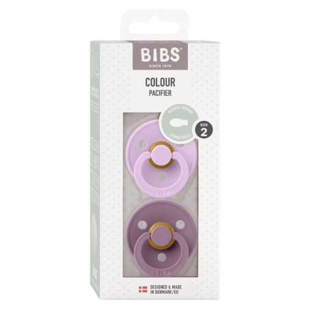 BIBS Colour Lot de 2, Taille 2 (6+ mois), Anatomique - Latex