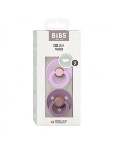 BIBS Colour Lot de 2, Taille 2 (6+ mois), Anatomique - Latex