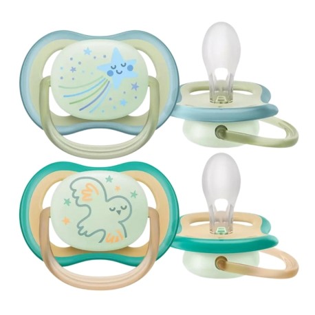 Philips Avent, Fopspeen 0-6 maanden,Ultra Air Roze,Symmetrisch - Silicone