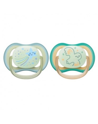 Philips Avent Ultra Air Night, Taille 1 (0-6 mois), Anatomique - Silicone
