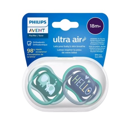 PHILIPS AVENT Ultra Air, Fopspeen 18+ maanden, Symmetrisch - siliconen
