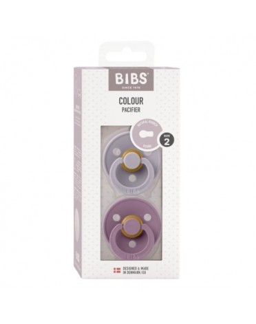 BIBS Colour - Lot de 2, Taille 2 (6+ mois), Arrondi - Latex