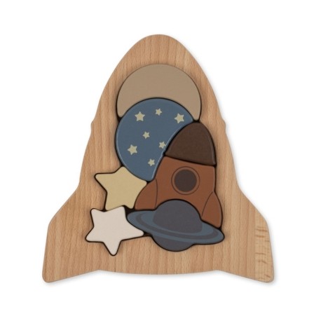 Konges Sløjd, Raket houten puzzel Konges Sløjd, Raket houten puzzel