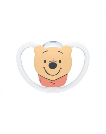 NUK Space Disney,  Taille 1 (0-6 mois), Physiologique - Silicone, Lot de 2