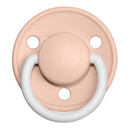 BIBS De Lux Night, Maat 1 (0-6 maanden),  Rond - Latex, Speen met naam ,  5-pack