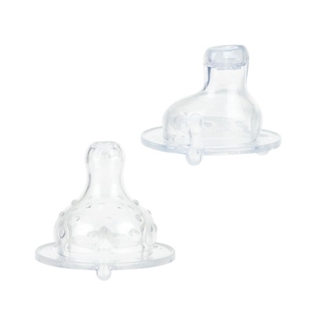Nüby, Biberon d'apprentissage avec deux tétines, 0+ mois., Pink