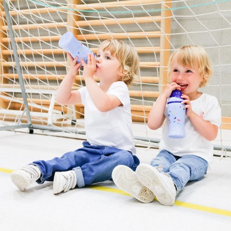 Nüby, Bouteille à paille et pop-up pour les enfants d'âge préscolaire, Blue