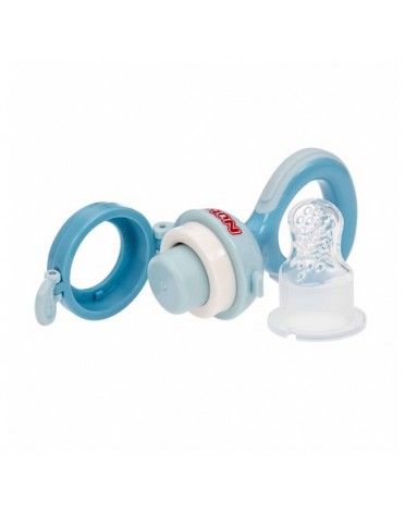 Nüby, Siliconen speen voor voeding, 6 maanden, Blue