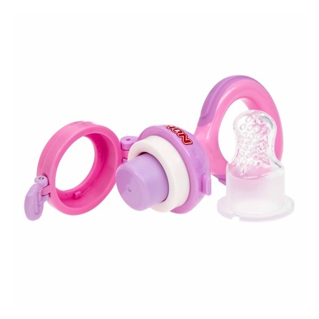 Nüby, Tétine en silicone pour l'alimentation, 6 mois, Pink