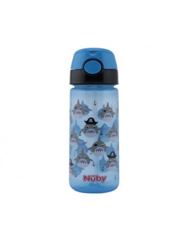 Nüby, Tasse à bec avec paille, 3 ans, Blue