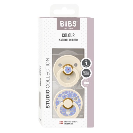 BIBS Studio Line - Lot de 2,  Taille 1 (0-6 mois),  Arrondi - Latex