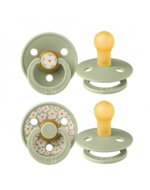 BIBS Studio Line - Lot de 2,  Taille 1 (0-6 mois),  Arrondi - Latex