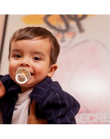 BIBS Studio Line - 2 stuks, Maat 2 (6+ maanden), Rond - Latex,