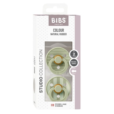 BIBS Studio Line - Lot de 2,  Taille 2 (6+ mois),  Arrondi - Latex