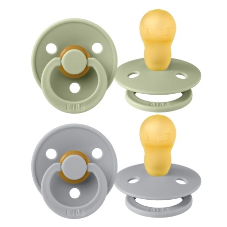 BIBS Colour - 2 stuks,  Maat 3 (18+ maanden), Rond - Latex,