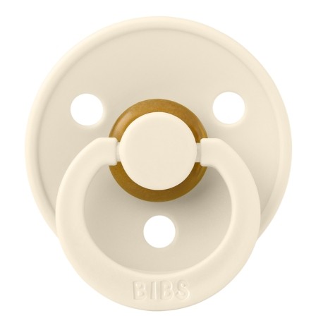 BIBS Colour, Maat 2 (6+ maanden), Rond - Latex, Speen met naam, 8-pack