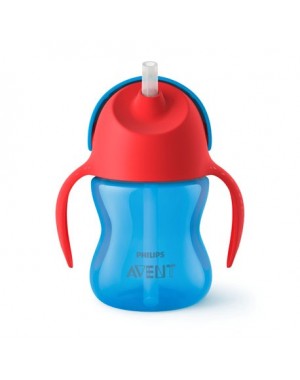 Philips Avent,  Bendy Strohhalmbecher, Blau/Rot, Ab 9 Mon.