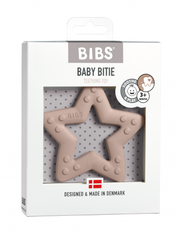 Bibs Baby Bitie, Beißring, Star, Blush