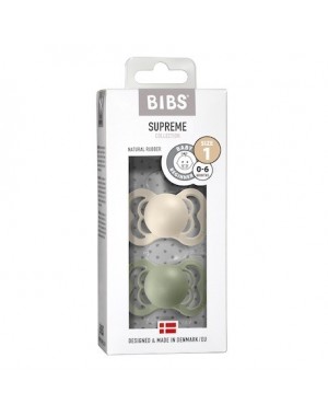 BIBS Supreme - 2er Pack,  Gr. 1 (0-6 Mon.), Symmetrisch - Latex