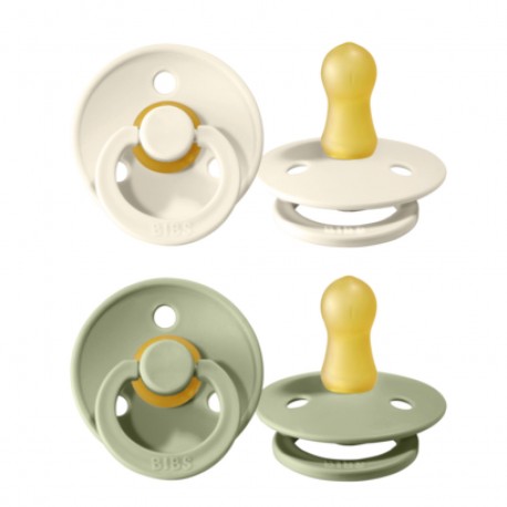 BIBS Colour - 2er Pack,  Gr. 1 (0-6 Mon.), Rund - Latex