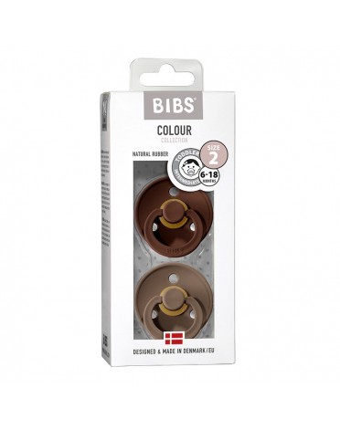 BIBS Colour - 2er Pack, Gr. 2 (6+ Mon.), Rund - Latex