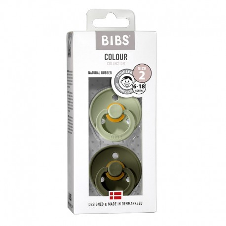 BIBS Colour - 2er Pack, Gr. 2 (6+ Mon.), Rund - Latex