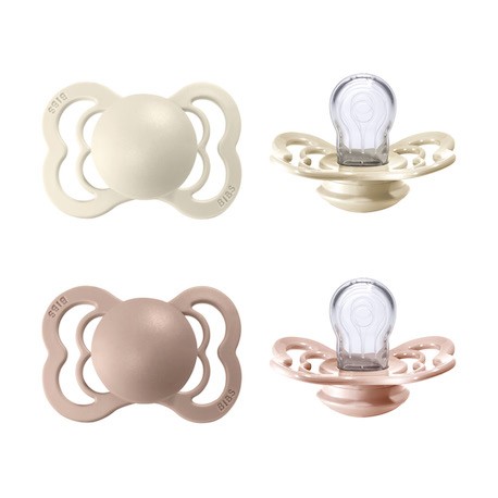 BIBS Supreme - 2er Pack,  Gr. 1 (0-6 Mon.),  Symmetrisch - Silikon
