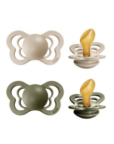 BIBS Couture - 2er Pack,  Gr. 2 (Ab 6 Mon.), Anatomisch - Latex