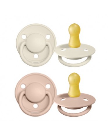 BIBS De Lux - 2er Pack,  Gr. 1 (0-6 Mon.), Rund - Latex