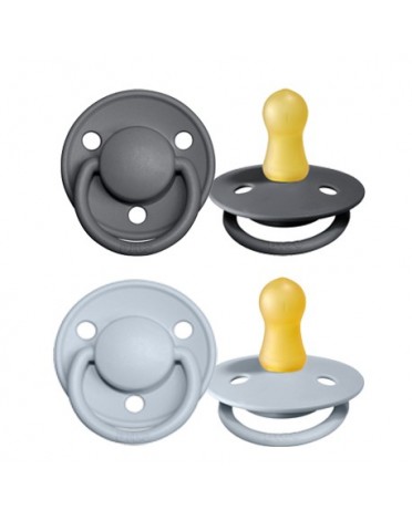 BIBS De Lux - 2er Pack,  Gr. 1 (0-6 Mon.), Rund - Latex