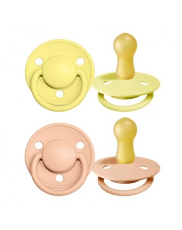 BIBS De Lux - 2er Pack,  Gr. 2 (Ab 6 Mon.), Rund - Latex