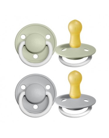BIBS De Lux - 2er Pack,  Gr. 2 (Ab 6 Mon.), Rund - Latex