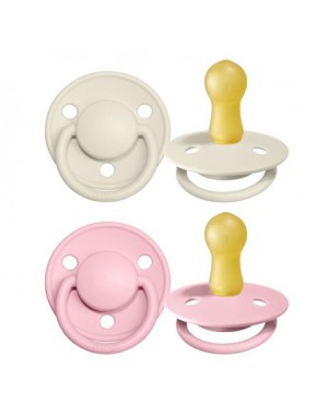 BIBS De Lux - 2er Pack,  Gr. 2 (Ab 6 Mon.), Rund - Latex
