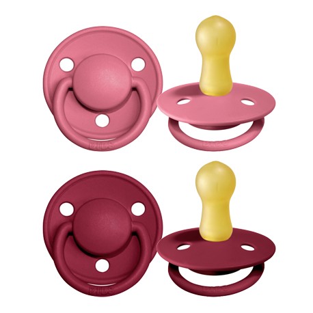 BIBS De Lux - 2er Pack,  Gr. 2 (Ab 6 Mon.), Rund - Latex