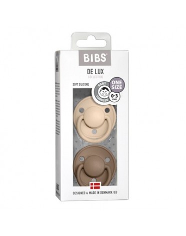 BIBS De Lux - 2er Pack,  One size (0-36 Mon.), Rund - Silikon