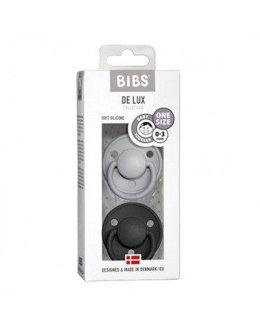 BIBS De Lux - 2er Pack,  One size (0-36 Mon.), Rund - Silikon