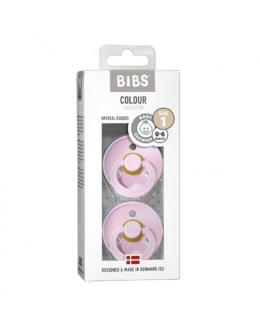 BIBS Colour - 2er Pack,  Gr. 1 (0-6 Mon.), Rund - Latex