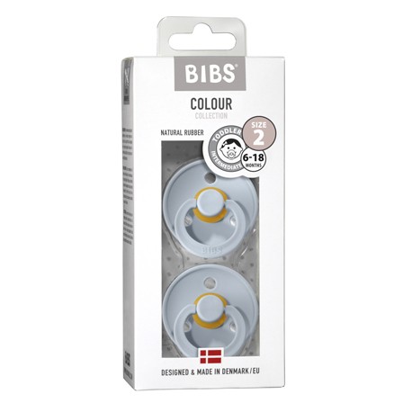 BIBS Colour - 2er Pack, Gr. 2 (6+ Mon.), Rund - Latex