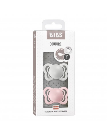 BIBS Couture - 2er Pack,  Gr. 1 (0-6 Mon.), Anatomisch - Silikon