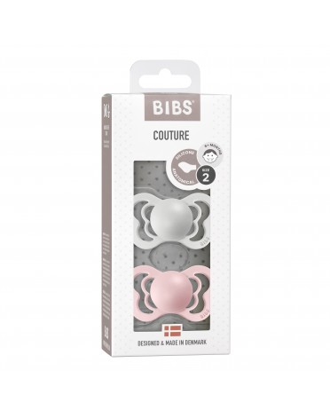 BIBS Couture - 2er Pack,  Gr. 2 (Ab 6 Mon.), Anatomisch - Silikon