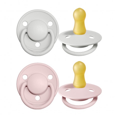 BIBS De Lux - 2er Pack,  Gr. 1 (0-6 Mon.), Rund - Latex
