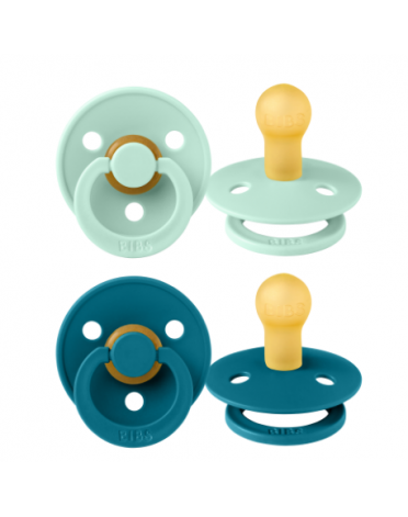 BIBS Colour - 2er Pack,  Gr. 1 (0-6 Mon.), Rund - Latex
