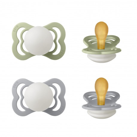BIBS Supreme - 2er Pack,  Gr. 2 (Ab 6 Mon.), Symmetrisch - Latex