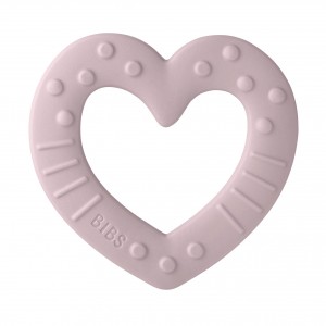 Bibs Baby Bitie, Beißring, Heart, Pink Plum