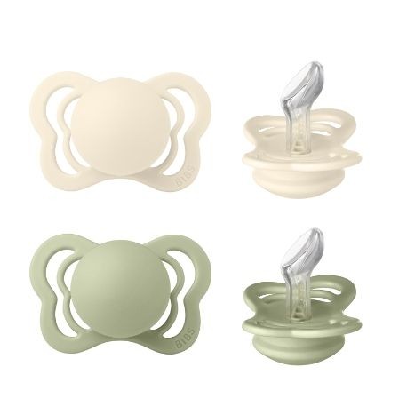 BIBS Couture - 2er Pack,  Gr. 1 (0-6 Mon.), Anatomisch - Silikon