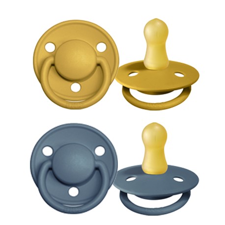 BIBS De Lux - 2er Pack,  Gr. 1 (0-6 Mon.), Rund - Latex