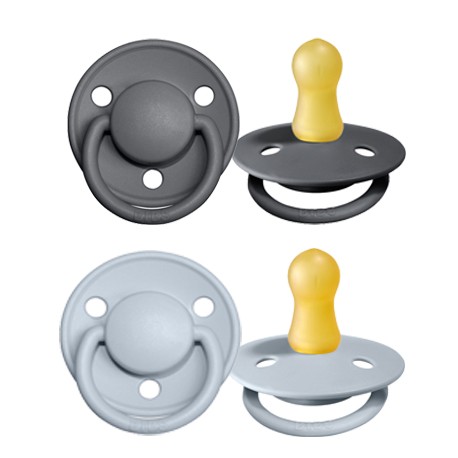 BIBS De Lux - 2er Pack,  Gr. 1 (0-6 Mon.), Rund - Latex