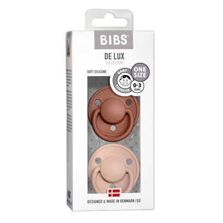 BIBS De Lux - 2er Pack,  One size (0-36 Mon.), Rund - Silikon