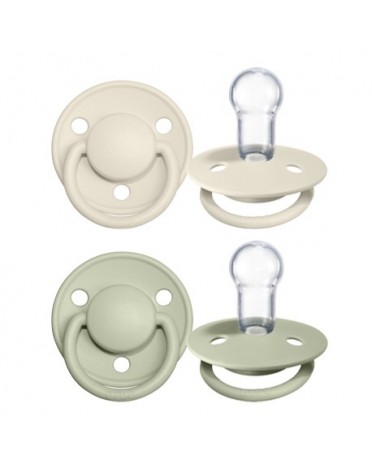 BIBS De Lux - 2er Pack,  One size (0-36 Mon.), Rund - Silikon